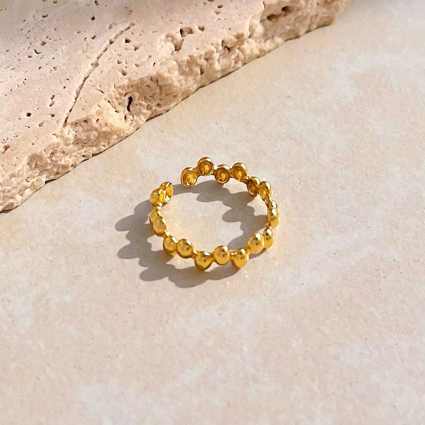 Golden Beanie Ring