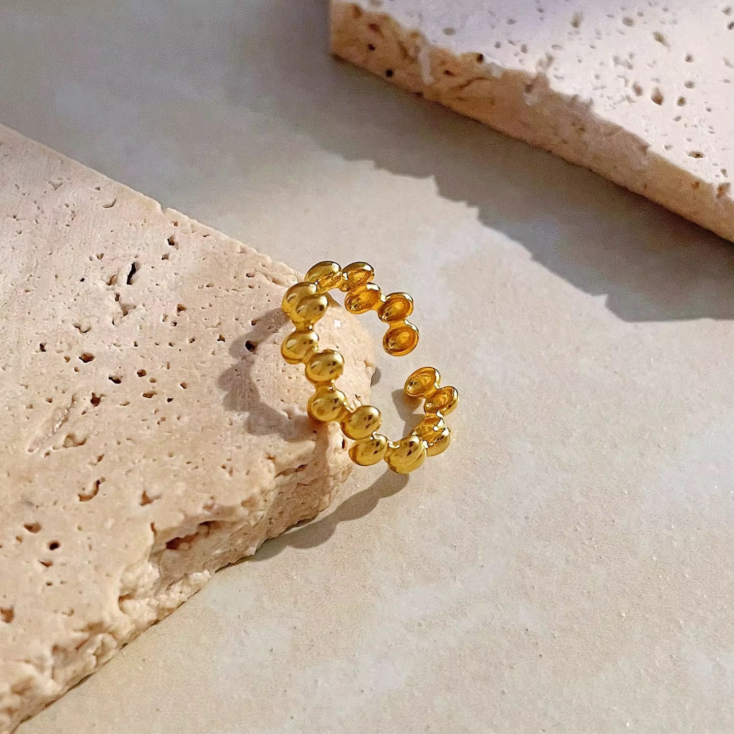 Golden Beanie Ring